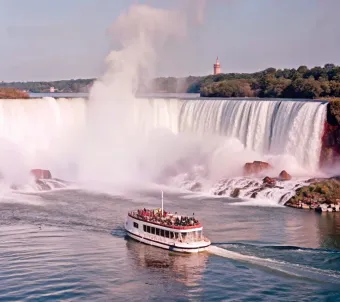 Niagara Falls Guided Day Tour z Toronto z łodzią i wieżą